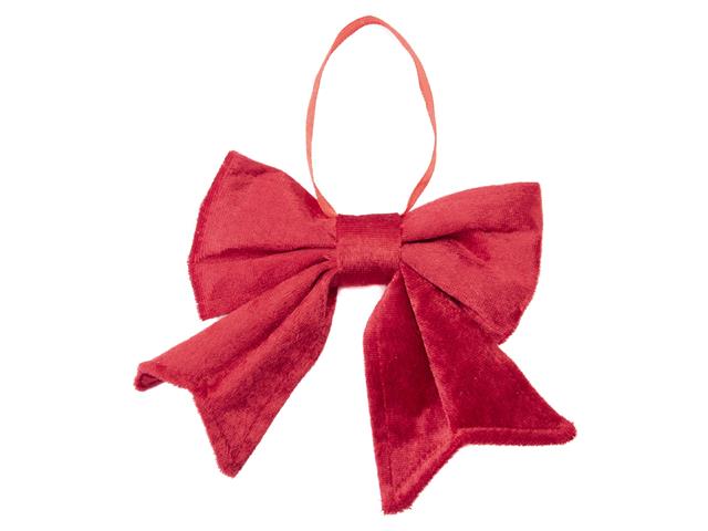 12" RED VELVET BOW